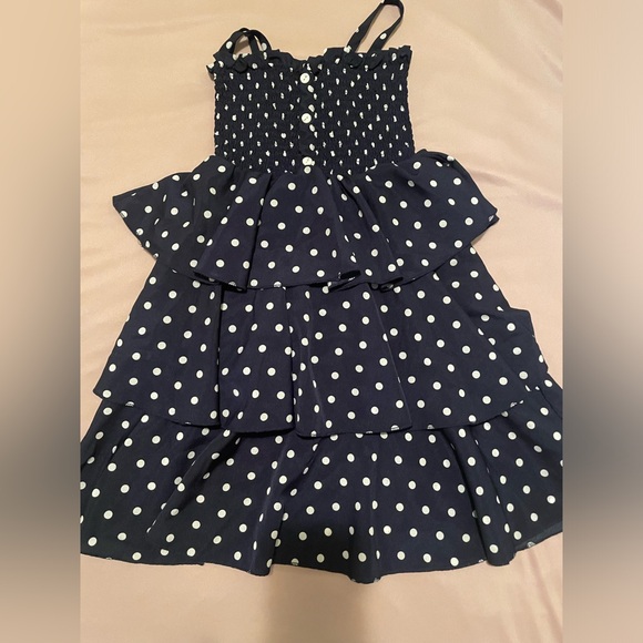 Other - NAVY BLUE POLKA DOT DRESS
